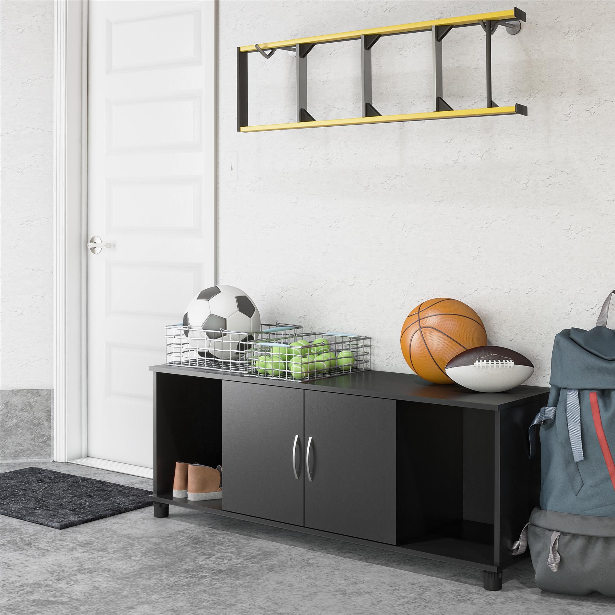 Systembuild Evolution Lory Shoe Storage Bench - Black