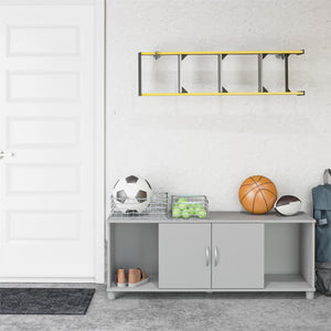 Systembuild Evolution Lory Shoe Storage Bench - Dove Gray