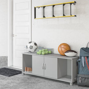Systembuild Evolution Lory Shoe Storage Bench - Dove Gray