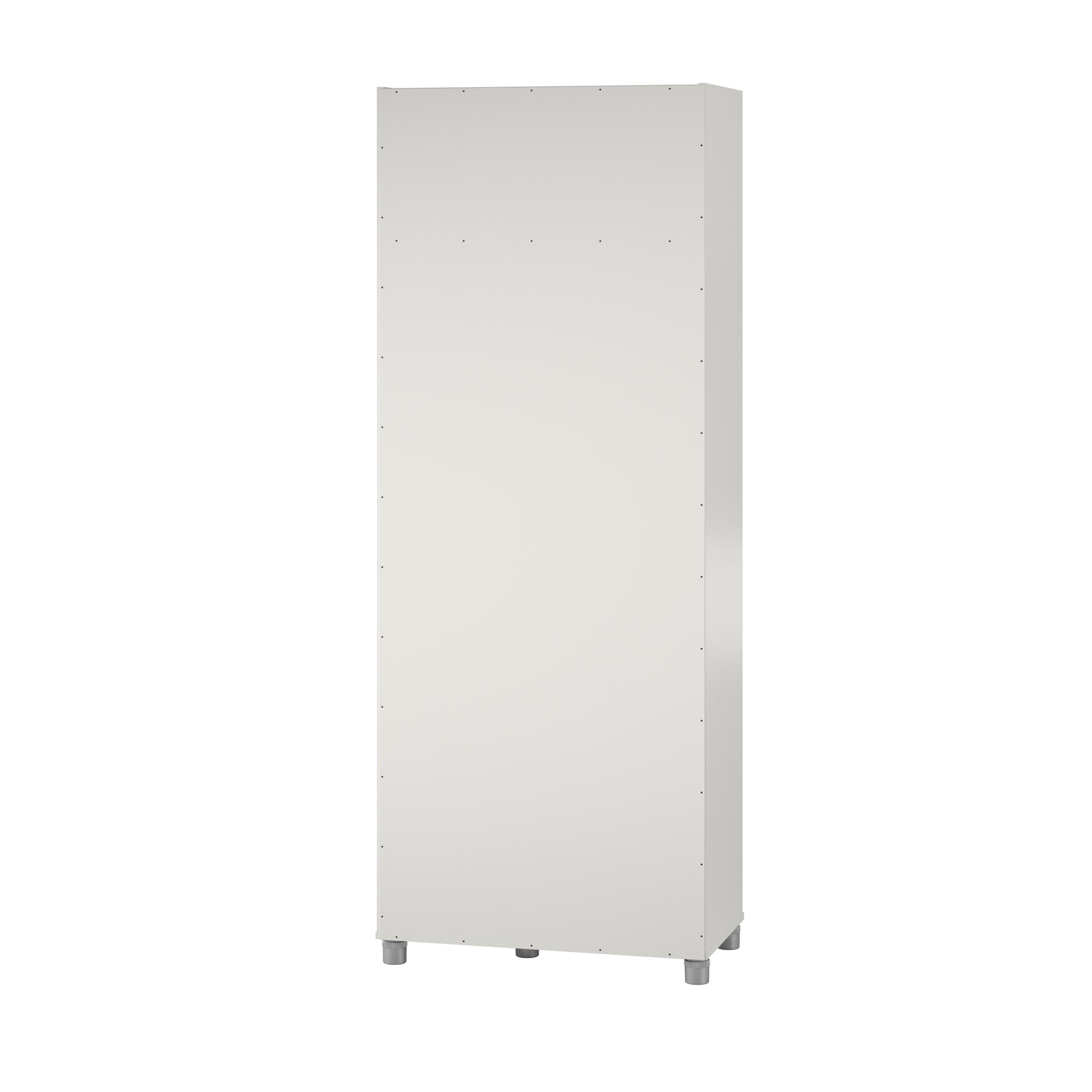 Systembuild Evolution Lory Tall Asymmetrical Storage Cabinet - White