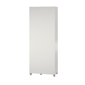 Systembuild Evolution Lory Tall Asymmetrical Storage Cabinet - White