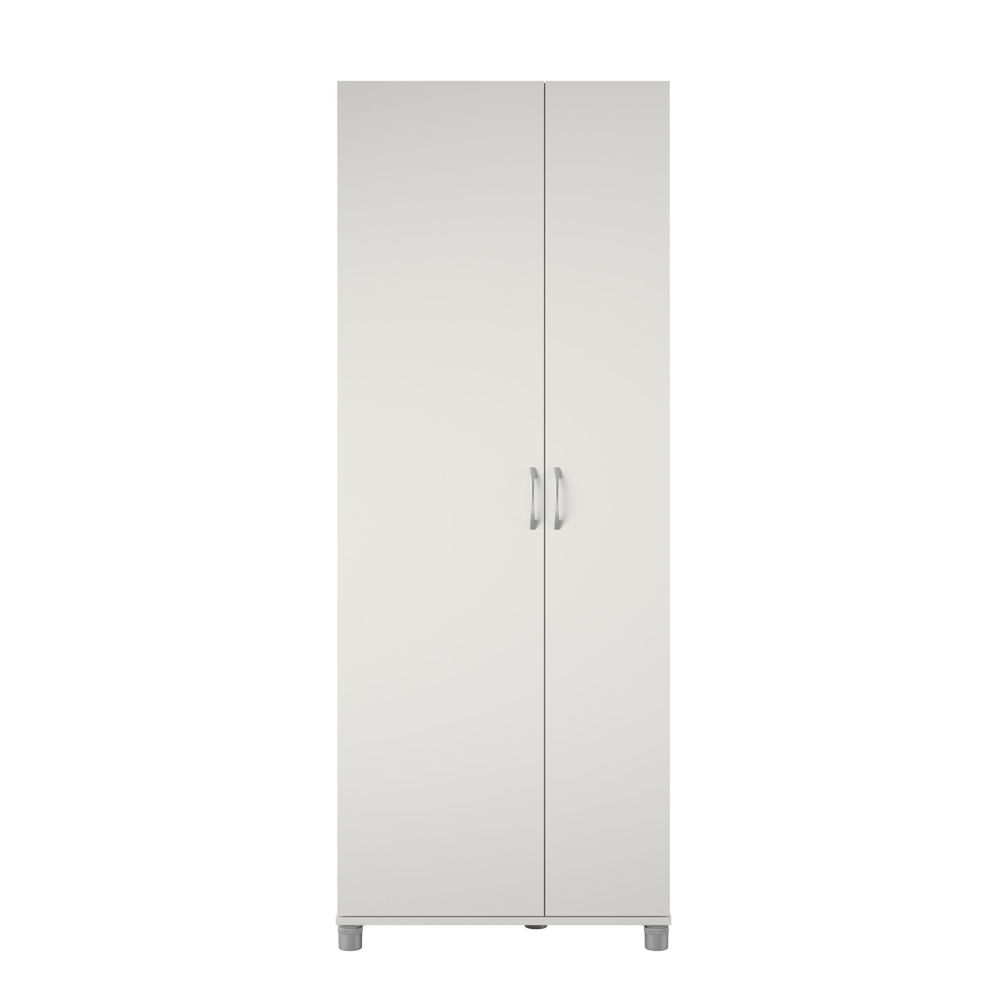 Systembuild Evolution Lory Tall Asymmetrical Storage Cabinet - White