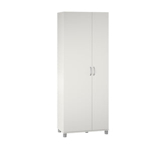 Systembuild Evolution Lory Tall Asymmetrical Storage Cabinet - White