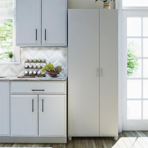 Systembuild Evolution Lory Tall Asymmetrical Storage Cabinet - Dove Gray