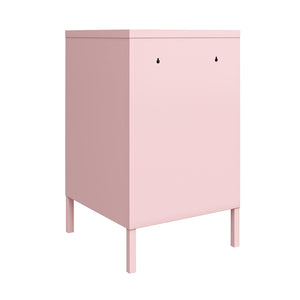 Novogratz Cache Metal Locker Style Living Room End Table - Bashful