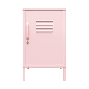 Novogratz Cache Metal Locker Style Living Room End Table - Bashful