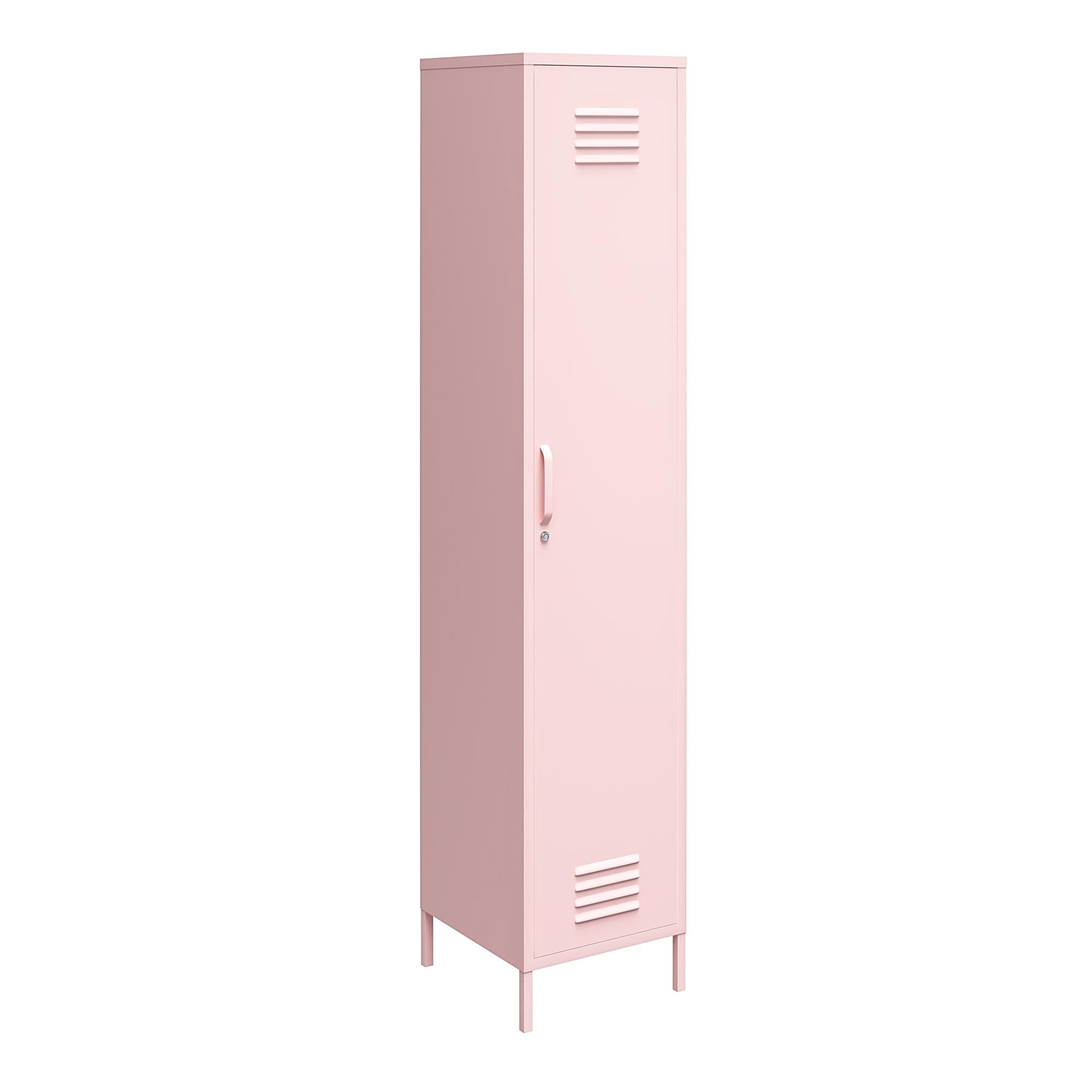 Novogratz Cache 1-Door Tall Single Metal Locker Style Storage Cabinet - Bashful
