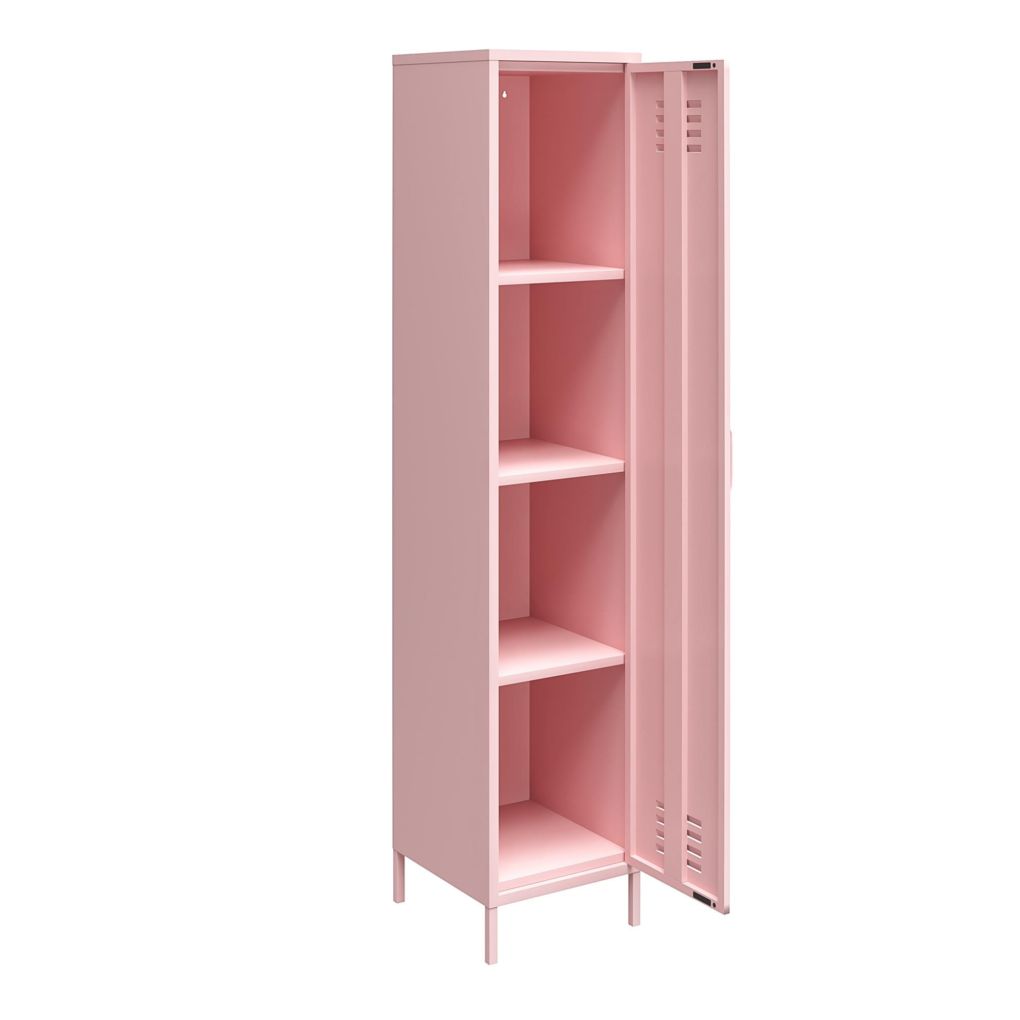 Novogratz Cache 1-Door Tall Single Metal Locker Style Storage Cabinet - Bashful