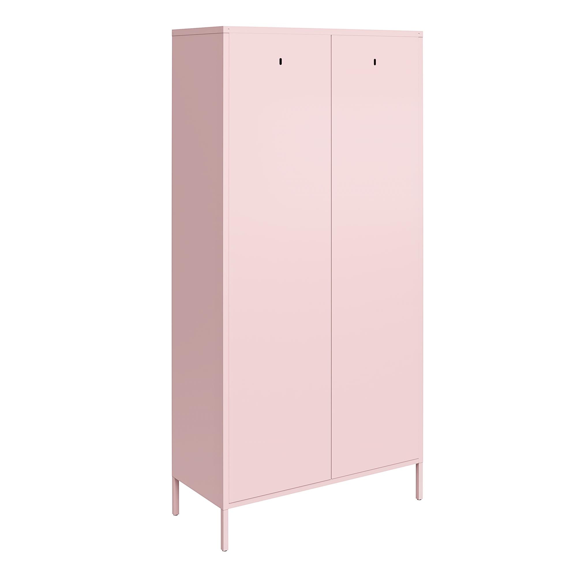 Novogratz Cache 2 Door Tall Metal Locker Style Storage Cabinet - Bashful