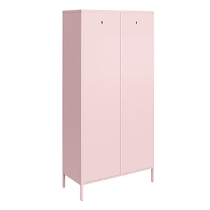 Novogratz Cache 2 Door Tall Metal Locker Style Storage Cabinet - Bashful