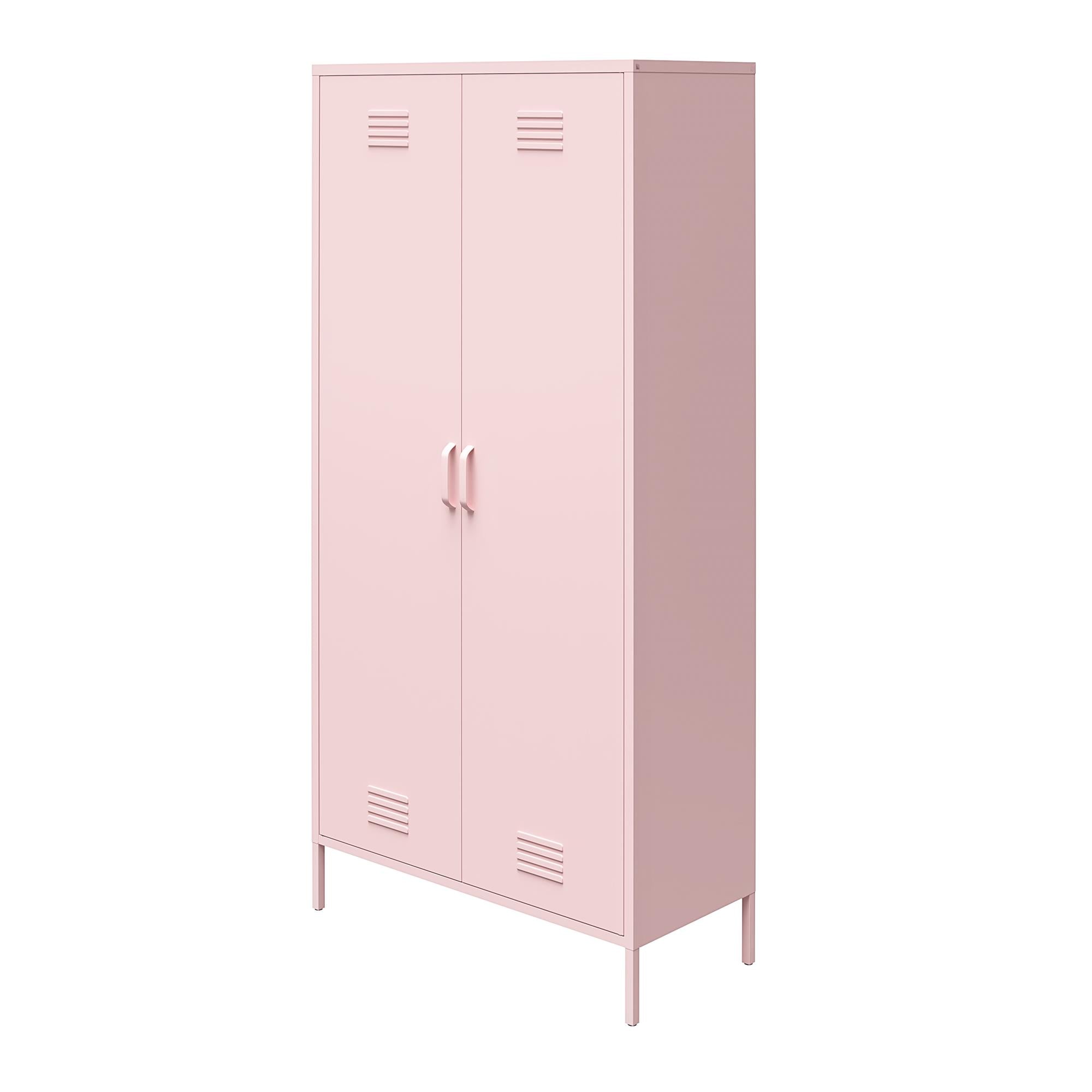 Novogratz Cache 2 Door Tall Metal Locker Style Storage Cabinet - Bashful