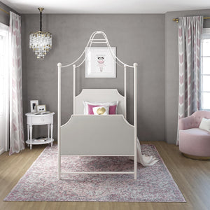 Max & Finn Clementine Canopy Bed - Off White - Twin