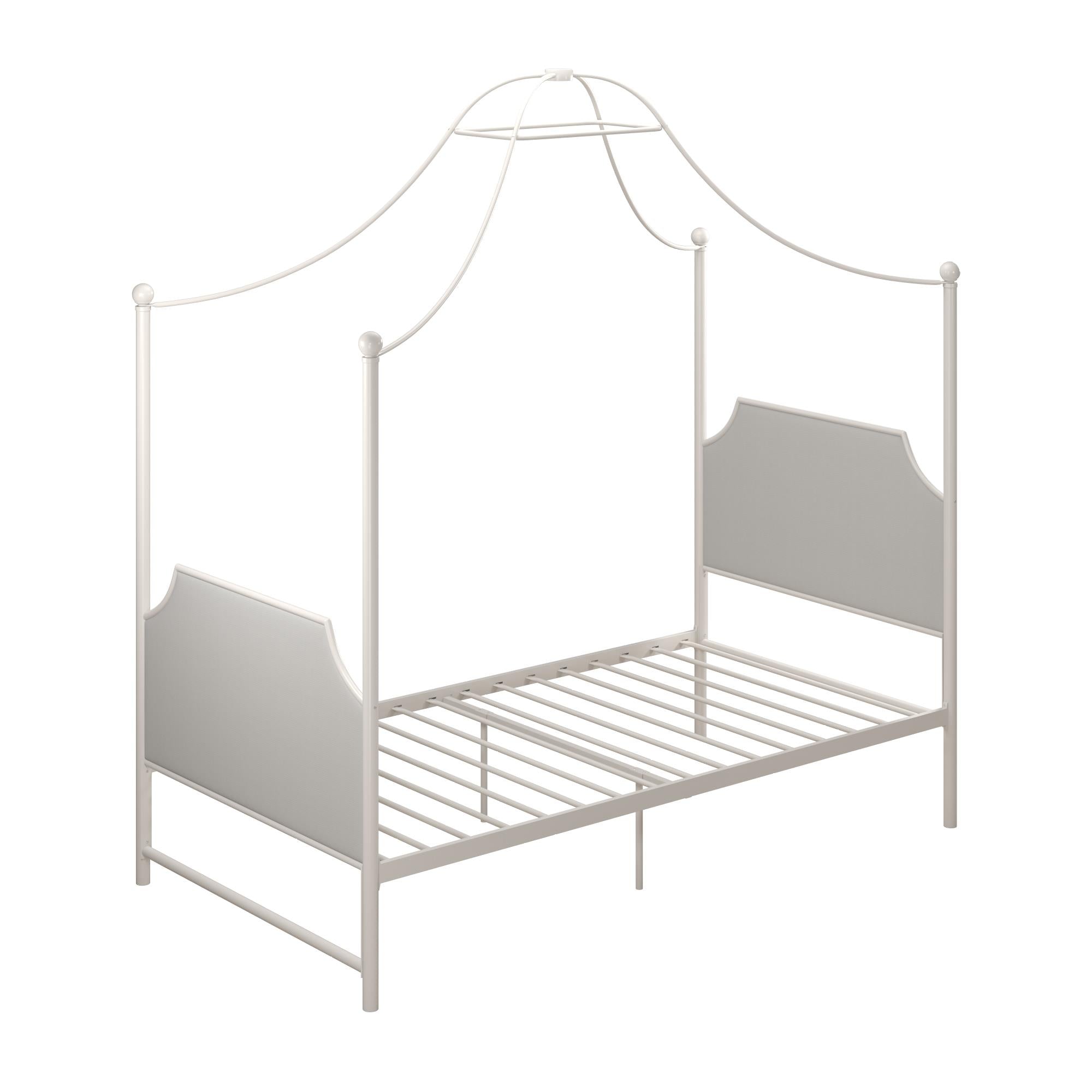Max & Finn Clementine Canopy Bed - Off White - Twin