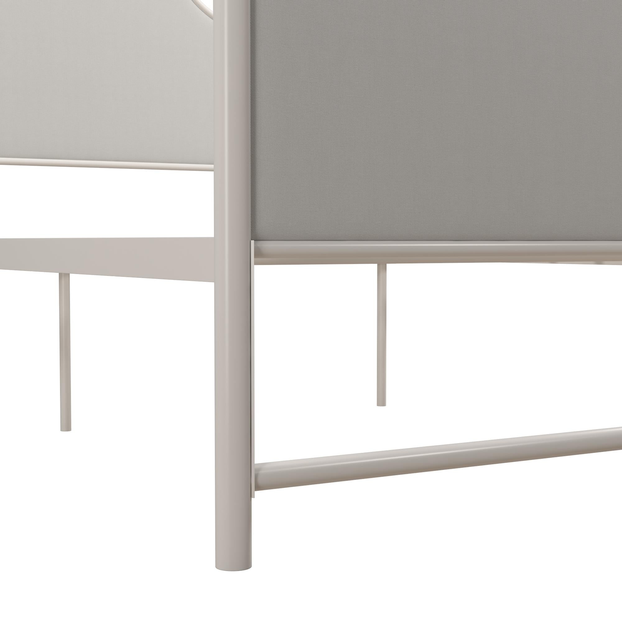 Max & Finn Clementine Canopy Bed - Off White - Twin