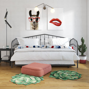Novogratz Bushwick Metal Daybed & Trundle - Gray - Twin