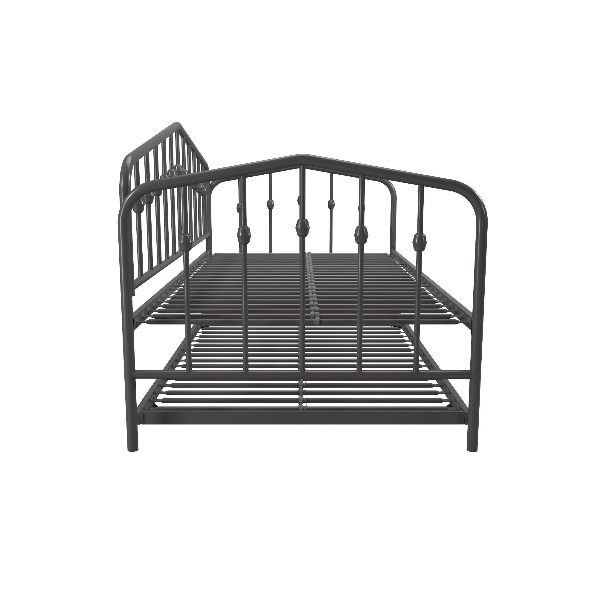 Novogratz Bushwick Metal Daybed & Trundle - Gray - Twin