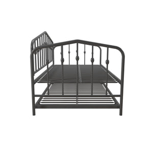 Novogratz Bushwick Metal Daybed & Trundle - Gray - Twin