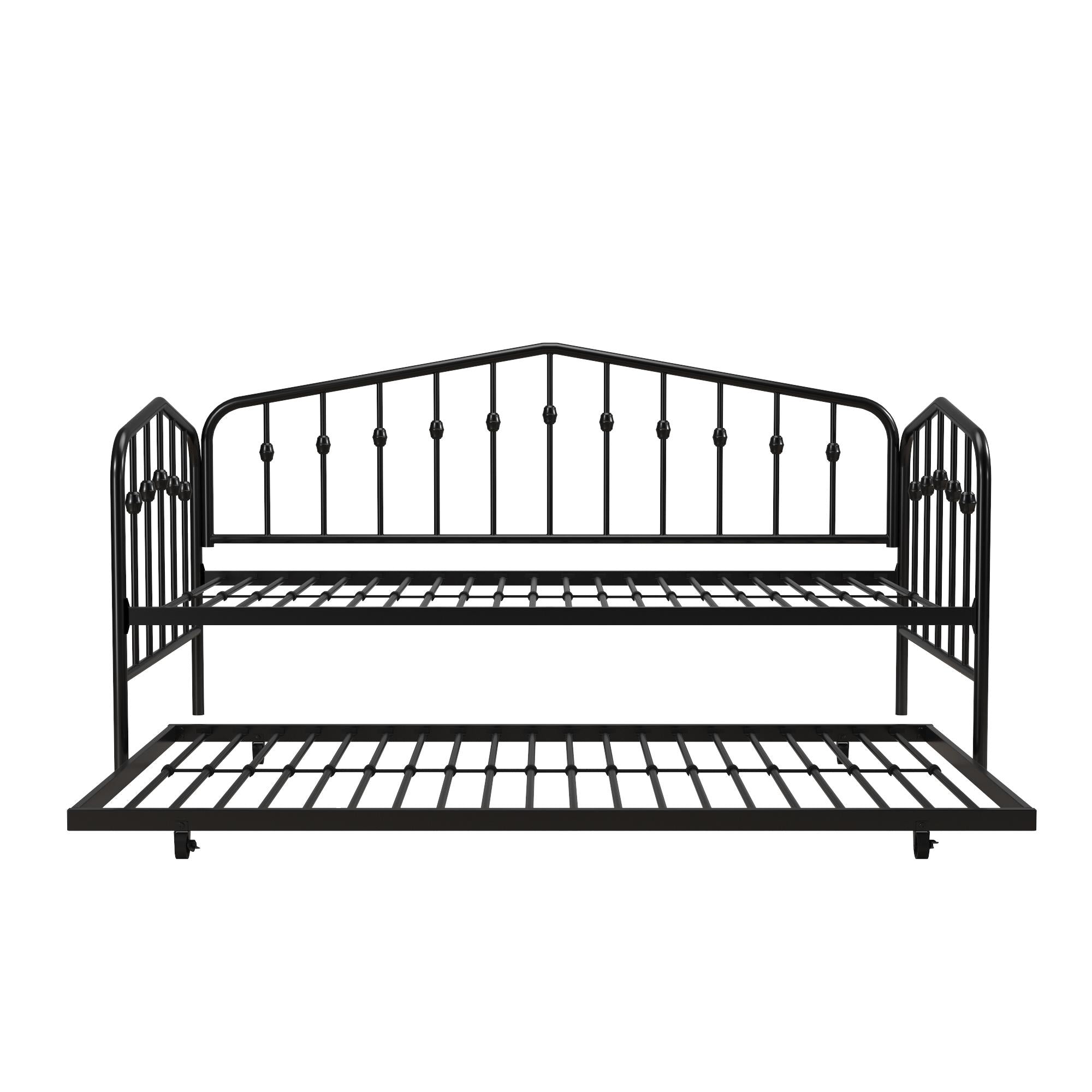 Novogratz Bushwick Metal Daybed & Trundle - Black - Twin