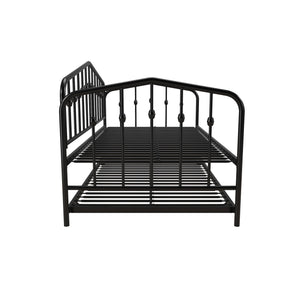 Novogratz Bushwick Metal Daybed & Trundle - Black - Twin
