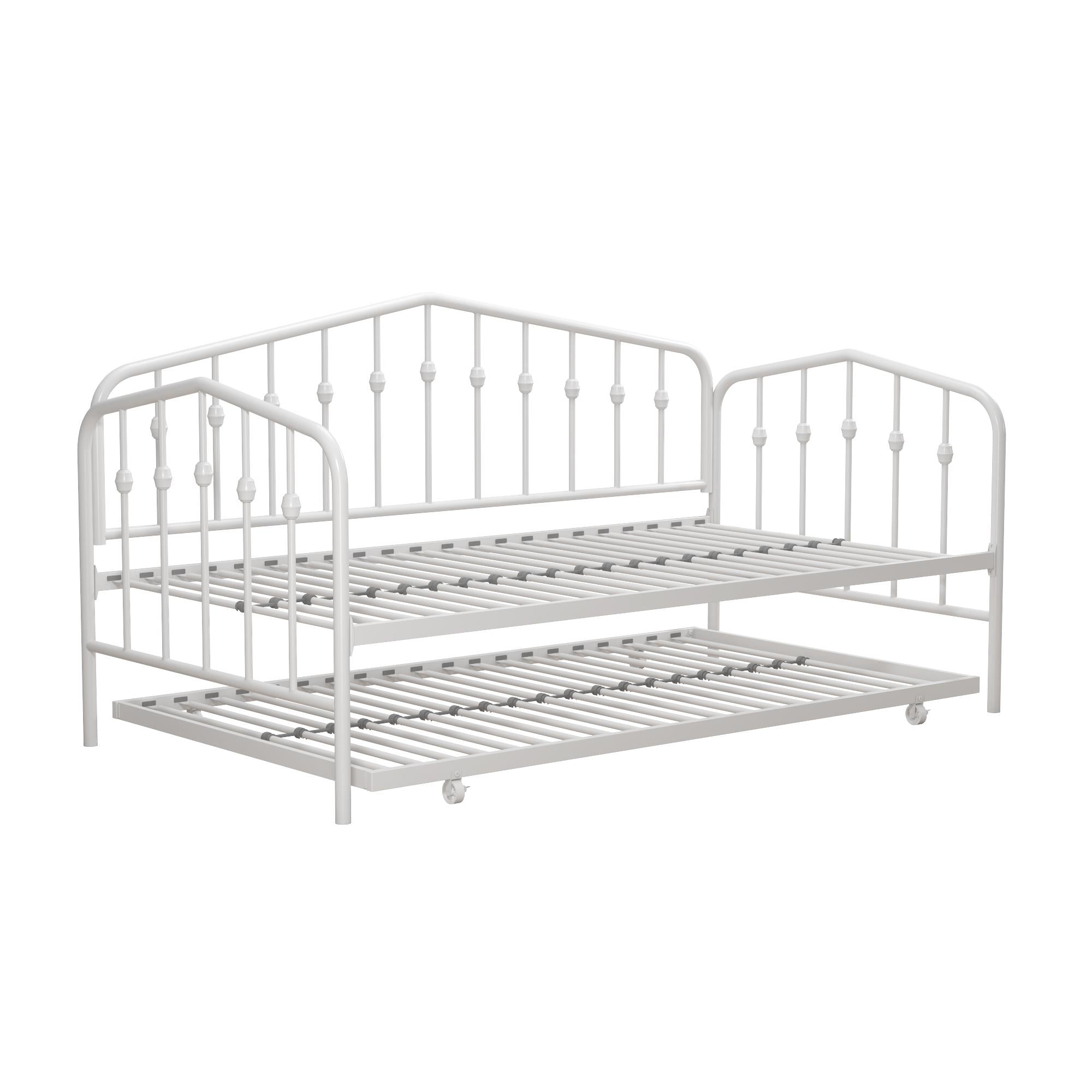 Novogratz Bushwick Metal Daybed & Trundle - White - Twin
