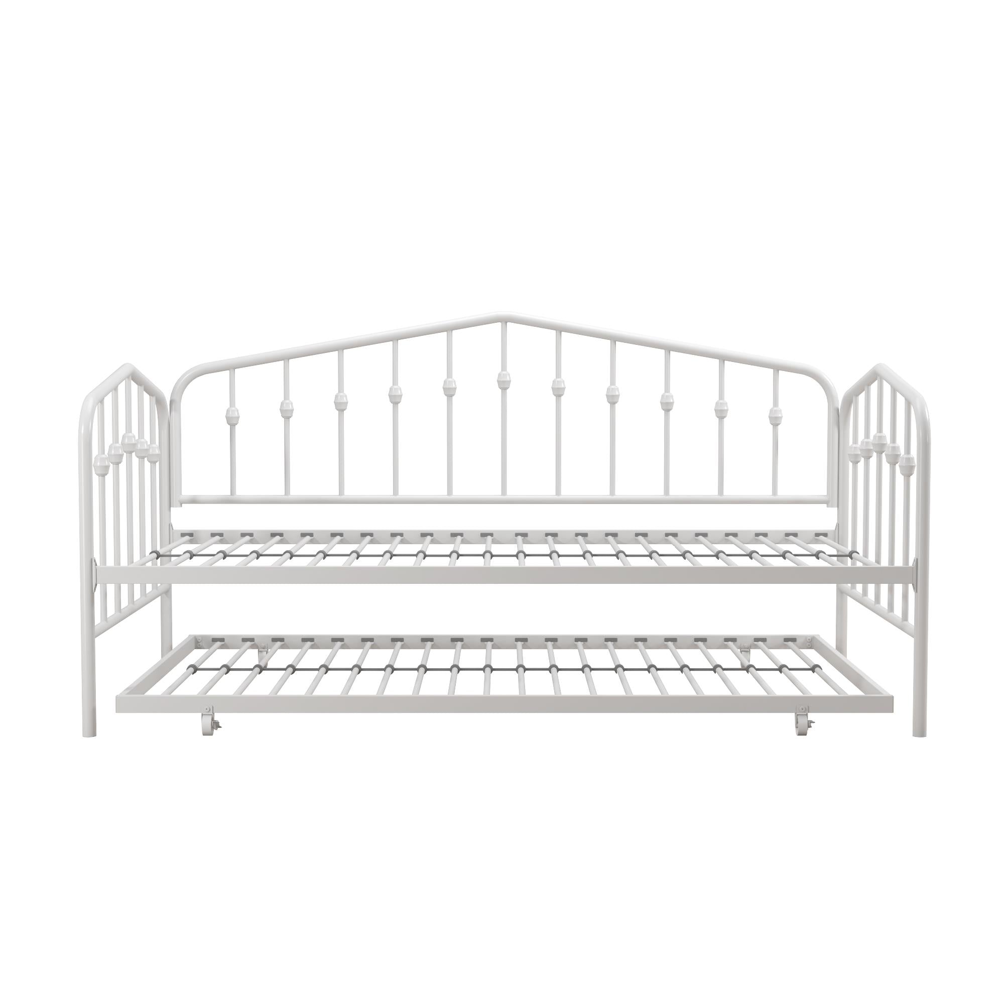 Novogratz Bushwick Metal Daybed & Trundle - White - Twin