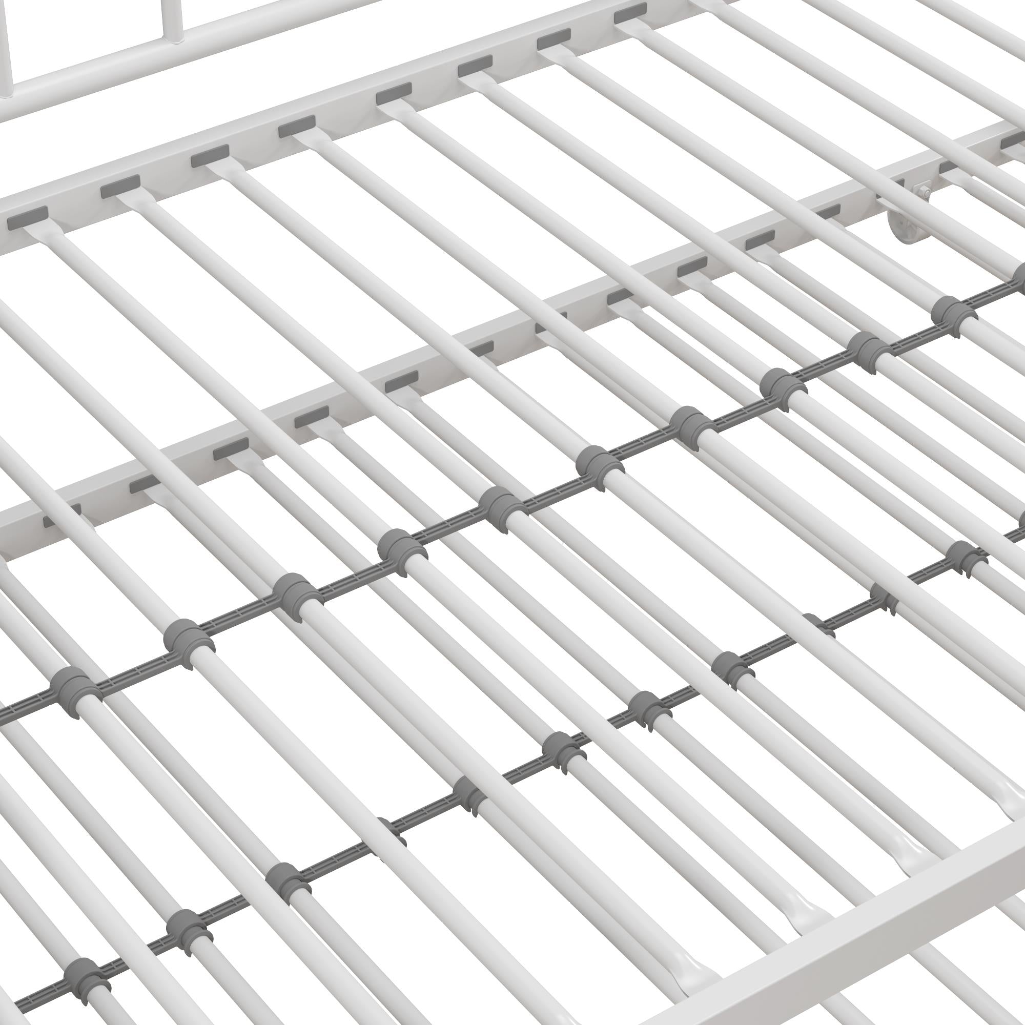 Novogratz Bushwick Metal Daybed & Trundle - White - Twin