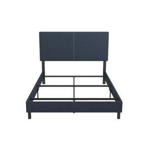 DHP Janford Upholstered Bed Frame - Navy - Queen