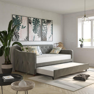 Novogratz Vintage Daybed and Trundle - Gray - Twin