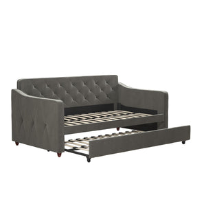 Novogratz Vintage Daybed and Trundle - Gray - Twin