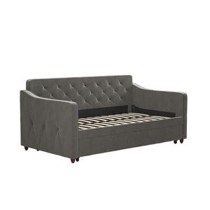 Novogratz Vintage Daybed and Trundle - Gray - Twin