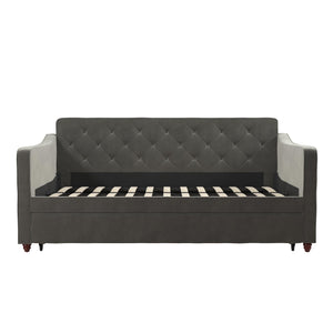 Novogratz Vintage Daybed and Trundle - Gray - Twin
