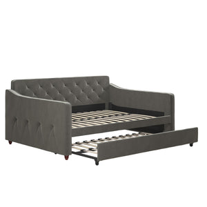 Novogratz Vintage Daybed and Trundle - Gray - Full
