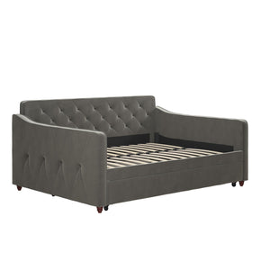 Novogratz Vintage Daybed and Trundle - Gray - Full