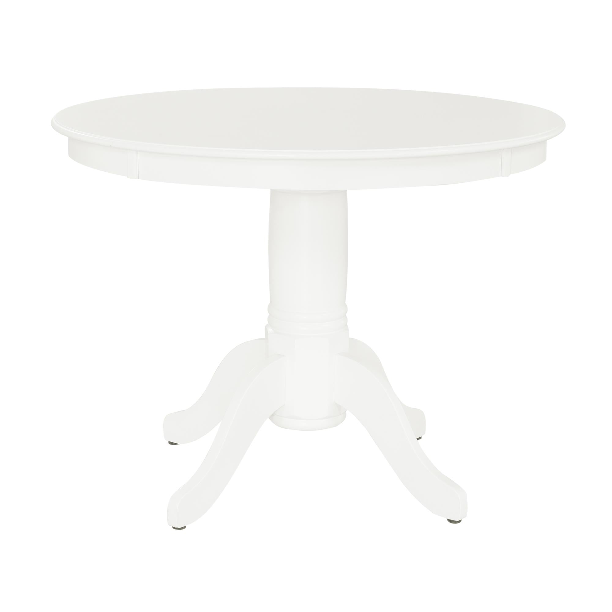 DHP Aubrey 5-Piece Traditional Pedestal Dining Set - White