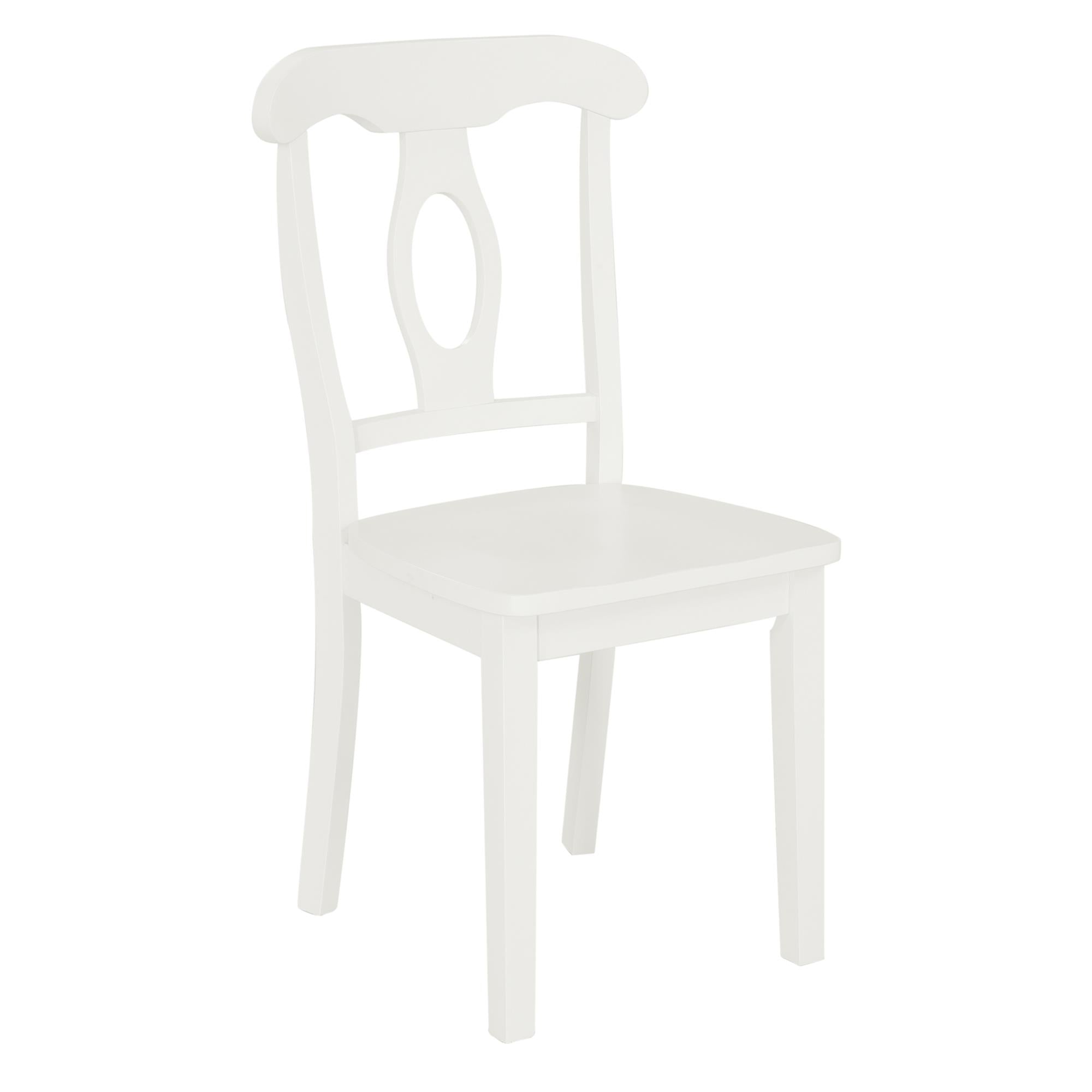 DHP Aubrey 5-Piece Traditional Pedestal Dining Set - White