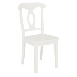 DHP Aubrey 5-Piece Traditional Pedestal Dining Set - White