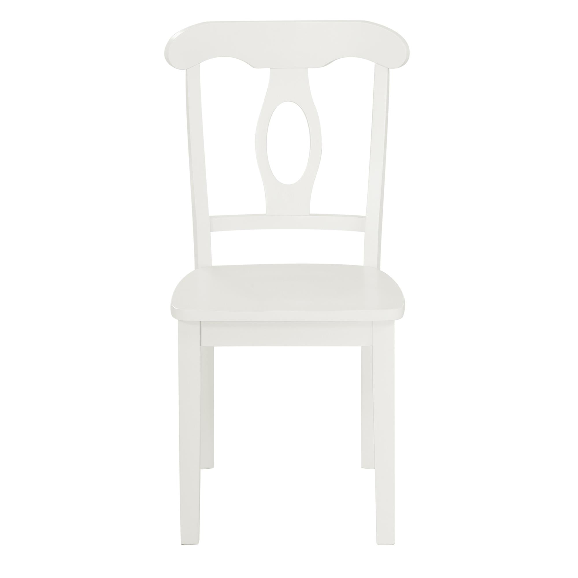 DHP Aubrey 5-Piece Traditional Pedestal Dining Set - White