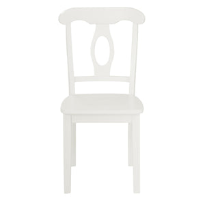 DHP Aubrey 5-Piece Traditional Pedestal Dining Set - White