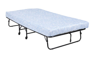 DHP Folding Cot Guest Bed with 5" Mattress - Black - Twin