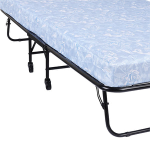 DHP Folding Cot Guest Bed with 5" Mattress - Black - Twin