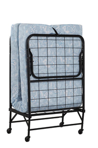 DHP Folding Cot Guest Bed with 4" Mattress - Black - Twin