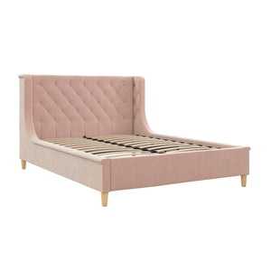 Max & Finn Ambrosia Upholstered Bed - Pink - Full