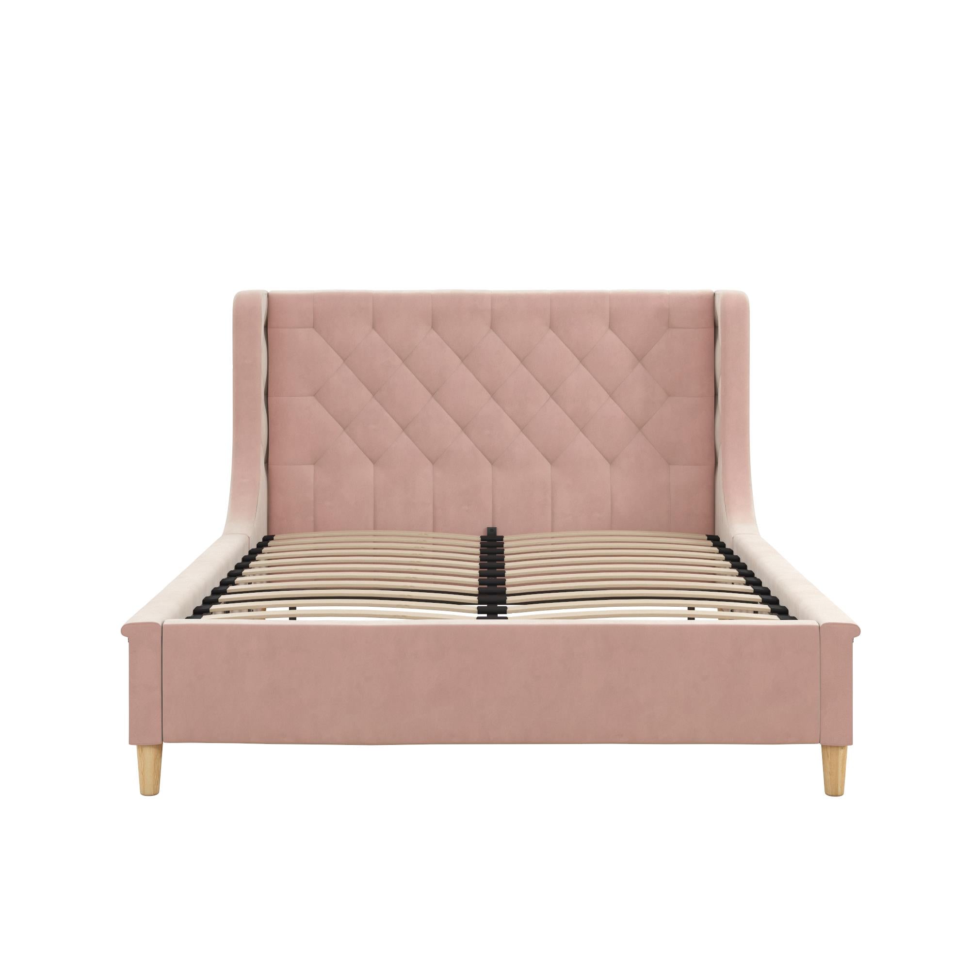 Max & Finn Ambrosia Upholstered Bed - Pink - Full