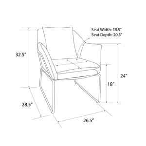 DHP Avery Accent Chair - Mustard