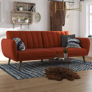 Novogratz Brittany Futon Sofa Bed - Orange