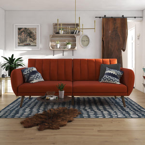 Novogratz Brittany Futon Sofa Bed - Orange