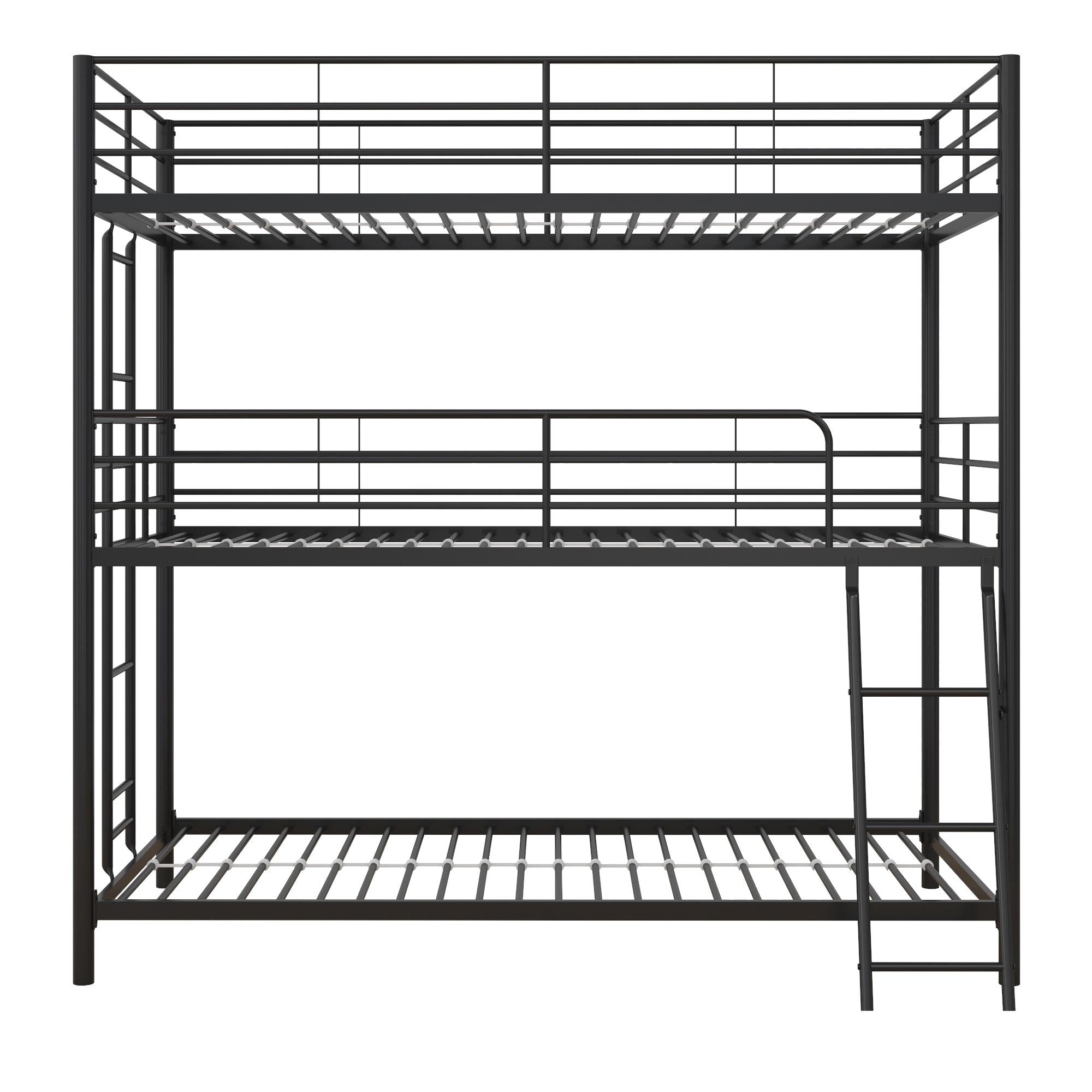 DHP Everleigh Triple Bunk Bed - Black - Twin-Over-Twin