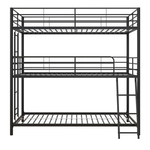 DHP Everleigh Triple Bunk Bed - Black - Twin-Over-Twin