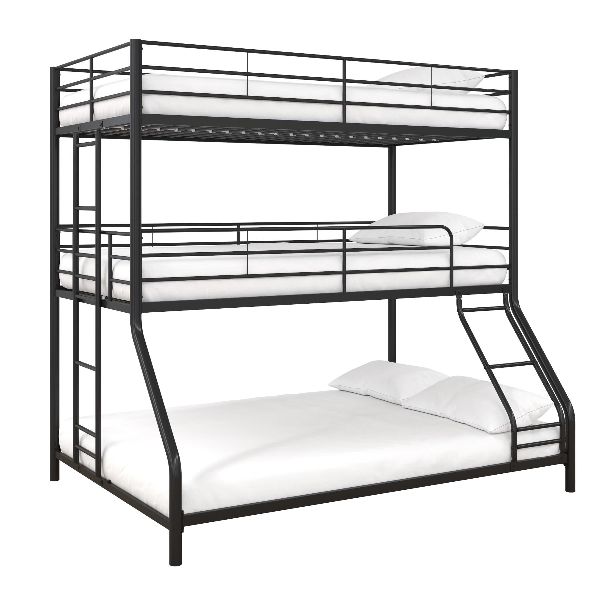 DHP Everleigh Triple Bunk Bed - Black - Twin-Over-Full