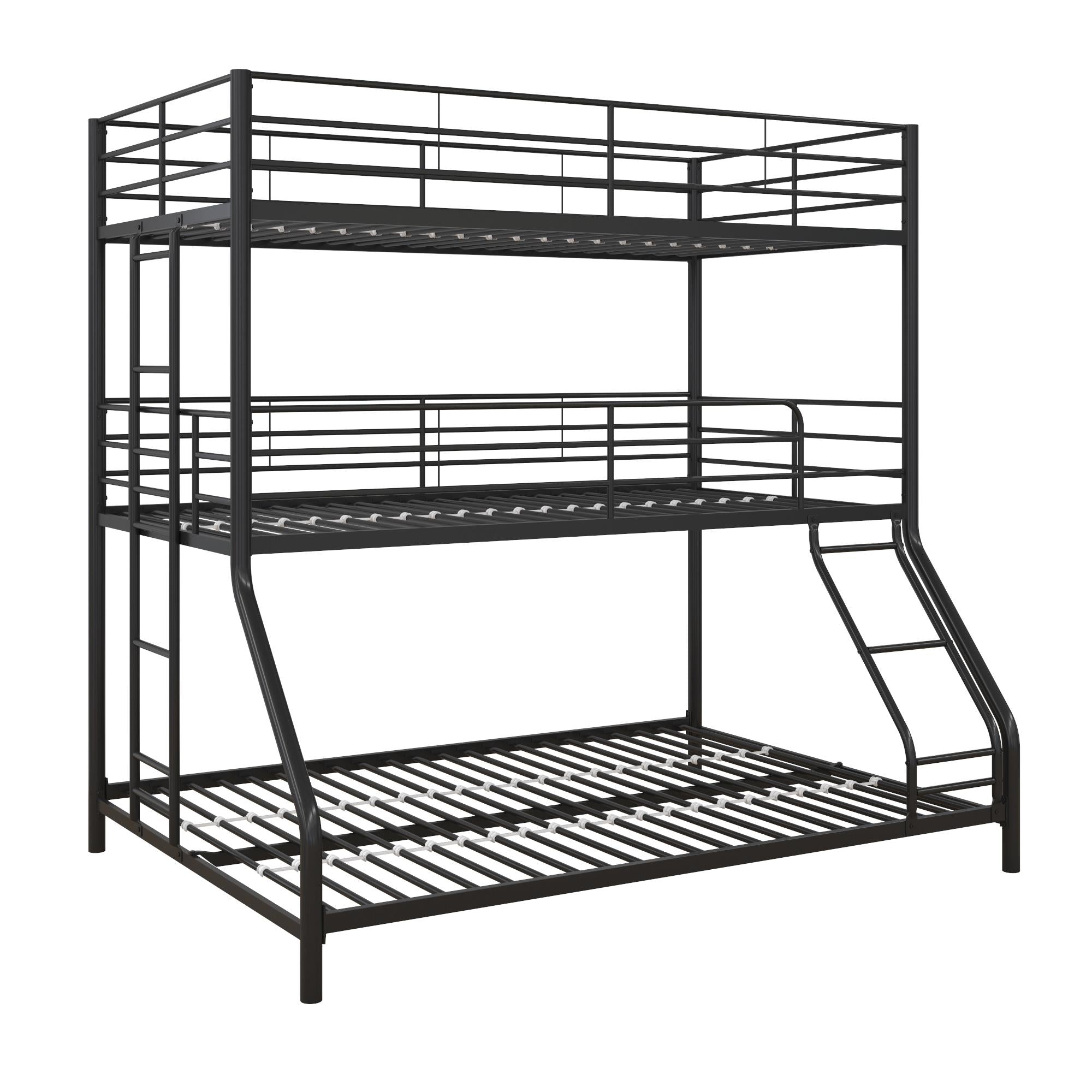 DHP Everleigh Triple Bunk Bed - Black - Twin-Over-Full